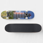 VS, Maine, Lubec. West Quoddy Head Lighthouse Skateboard (Horizontaal)