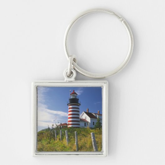VS, Maine, Lubec. West Quoddy Head Lighthouse Sleutelhanger (Voorkant)