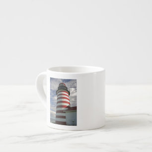 VS, Maine, Lubec. West Quoddy Head vuurtoren Espresso Kop