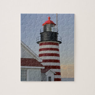 VS, Maine, Lubec. West Quoddy Head vuurtoren, Legpuzzel