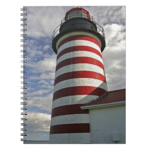 VS, Maine, Lubec. West Quoddy Head vuurtoren Notitieboek