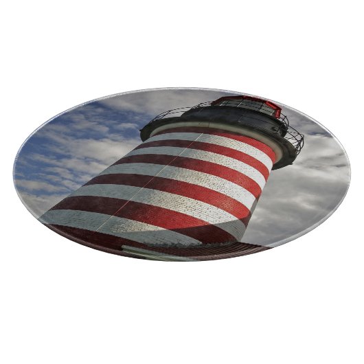 VS, Maine, Lubec. West Quoddy Head vuurtoren Snijplank (Hoek)