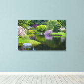 VS, Maine, Northeast Harbor. Uitzicht op Asticou Canvas Afdruk (Insitu (Houten vloer))