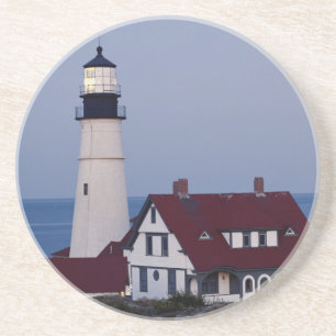 VS, Maine, Portland, Cape Elizabeth, Vuurtoren Zandsteen Onderzetter
