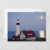 VS, Maine, Portland, Kaapse Elizabeth, vuurtoren Briefkaart (Voorkant / Achterkant)