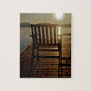 VS, Maine, Rockwood. Een stoel met uitzicht op Legpuzzel