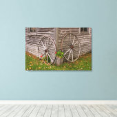 VS, Maine. Wagonwielen Canvas Afdruk (Insitu (Houten vloer))