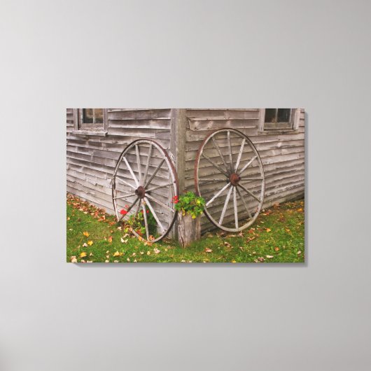 VS, Maine. Wagonwielen Canvas Afdruk (Voorkant)