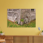 VS, Maine. Wagonwielen Canvas Afdruk (Insitu (Woonkamer))