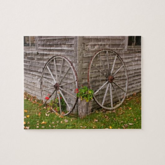 VS, Maine. Wagonwielen Legpuzzel (Horizontaal)