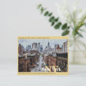 VS Manhattan Contrasts New York City Briefkaart (Staand voorkant)