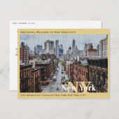 VS Manhattan Contrasts New York City Briefkaart (Voorkant / Achterkant)