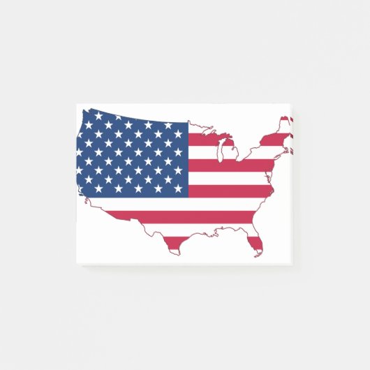 VS Map-map-usa-america-maps-Verenigde Staten Post-it® Notes (Voorkant)