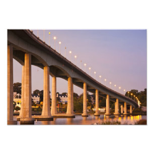 VS, Maryland, Annapolis. Severn Rivier brug, Foto Afdruk