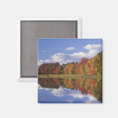 VS, Massachusetts, Acton. Weergave van herfst Magneet (Voorkant / Achterkant)