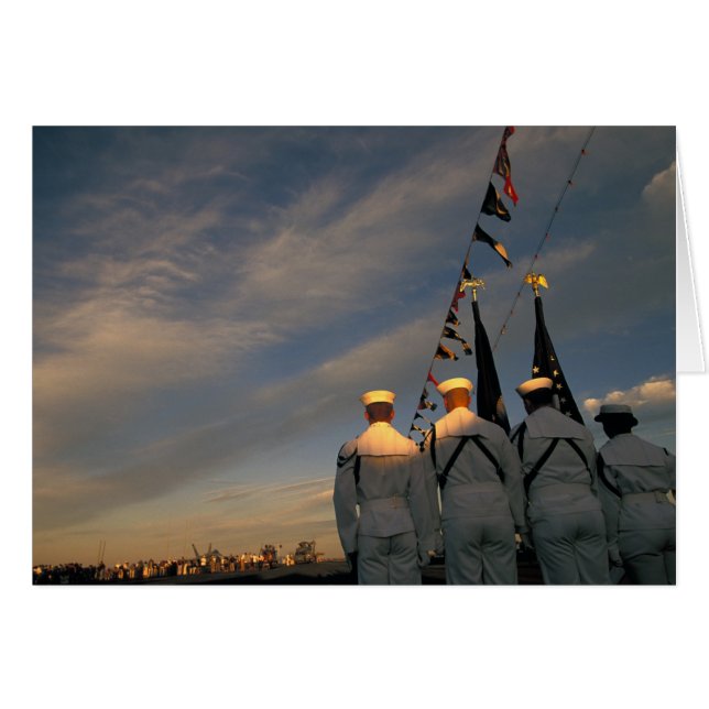VS, Massachusetts, Boston. Amerikaanse marine Kleu (Voorkant Horizontaal)
