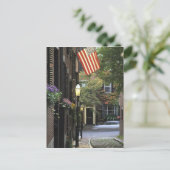 VS, Massachusetts, Boston, Beacon Hill. Briefkaart (Staand voorkant)