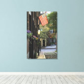 VS, Massachusetts, Boston, Beacon Hill. Canvas Afdruk (Insitu (Houten vloer))