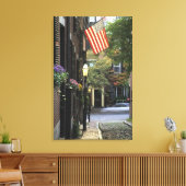 VS, Massachusetts, Boston, Beacon Hill. Canvas Afdruk (Insitu (Woonkamer))