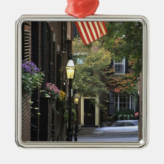 VS, Massachusetts, Boston, Beacon Hill. Metalen Ornament (Voorkant)