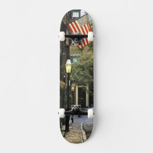 VS, Massachusetts, Boston, Beacon Hill. Persoonlijk Skateboard