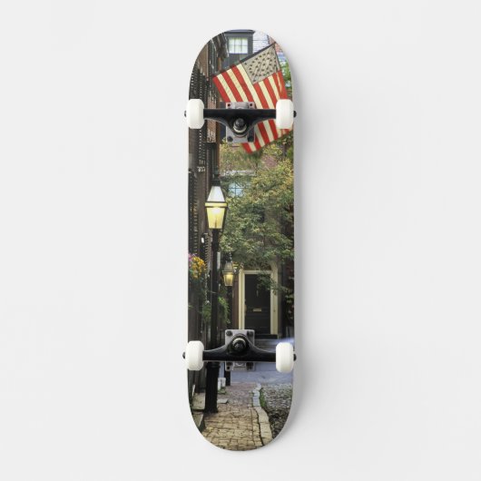 VS, Massachusetts, Boston, Beacon Hill. Persoonlijk Skateboard (Voorkant)