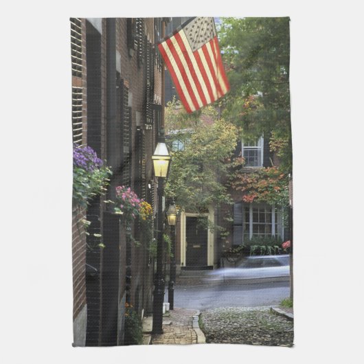 VS, Massachusetts, Boston, Beacon Hill. Theedoek (Verticaal)