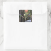 VS, Massachusetts, Boston, Beacon Hill. Vierkante Sticker (Tas)