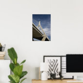 VS, Massachusetts, Boston. De Zakim Bridge. Poster (Thuiskantoor)