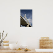 VS, Massachusetts, Boston. De Zakim Bridge. Poster (Keuken)