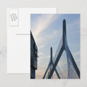 VS, Massachusetts, Boston. De Zakim-brug. 2 Briefkaart (Voorkant / Achterkant)