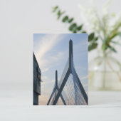 VS, Massachusetts, Boston. De Zakim-brug. 2 Briefkaart (Staand voorkant)