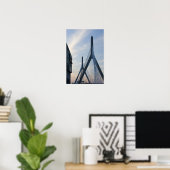 VS, Massachusetts, Boston. De Zakim-brug. 2 Poster (Thuiskantoor)