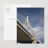 VS, Massachusetts, Boston. De Zakim-brug. Briefkaart (Voorkant / Achterkant)