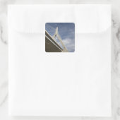 VS, Massachusetts, Boston. De Zakim-brug. Vierkante Sticker (Tas)