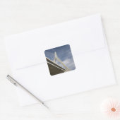 VS, Massachusetts, Boston. De Zakim-brug. Vierkante Sticker (Envelop)