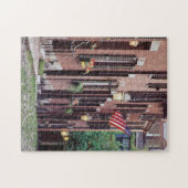 VS, Massachusetts, Boston, Huizen langs Acorn Legpuzzel (Horizontaal)