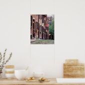 VS, Massachusetts, Boston, Huizen langs Acorn Poster (Keuken)