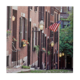 VS, Massachusetts, Boston, Huizen langs Acorn Tegeltje