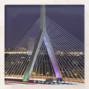 VS, Massachusetts, Boston. Leonard Zakim Glazen Onderzetter
