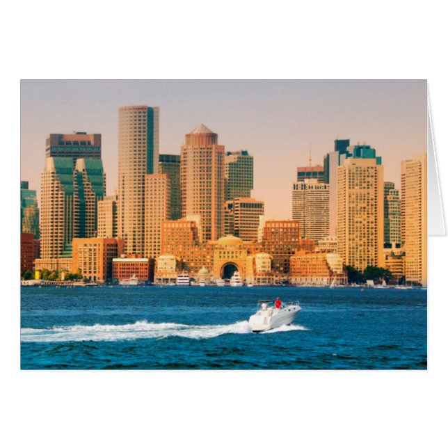 VS, Massachusetts. Boston Waterfront Panorama (Voorkant Horizontaal)