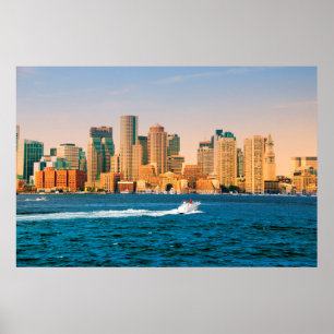 VS, Massachusetts. Boston Waterfront Panorama Poster