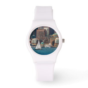 VS, Massachusetts. Boston Waterfront Skyline 2 Horloge