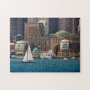 VS, Massachusetts. Boston Waterfront Skyline 2 Legpuzzel