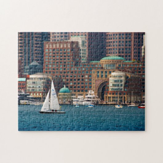 VS, Massachusetts. Boston Waterfront Skyline 2 Legpuzzel (Horizontaal)