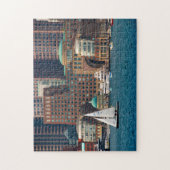 VS, Massachusetts. Boston Waterfront Skyline 2 Legpuzzel (Verticaal)