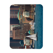 VS, Massachusetts. Boston Waterfront Skyline 2 Magneet (Verticaal)