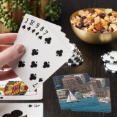 VS, Massachusetts. Boston Waterfront Skyline 2 Pokerkaarten (Insitu)