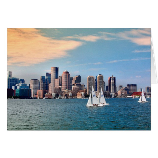 VS, Massachusetts. Boston Waterfront Skyline 3 (Voorkant Horizontaal)