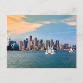 VS, Massachusetts. Boston Waterfront Skyline 3 Briefkaart (Voorkant)